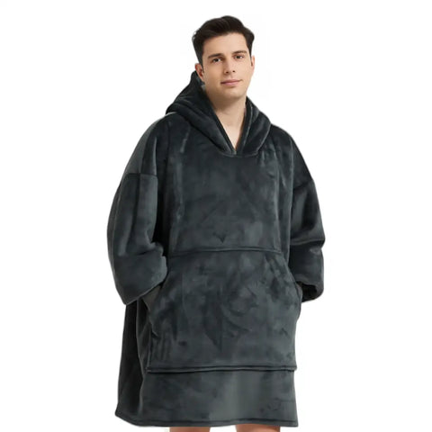 Poncho polaire homme