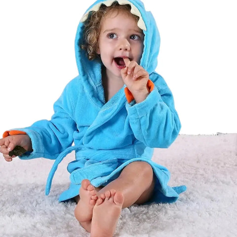 Poncho pour enfants bleu