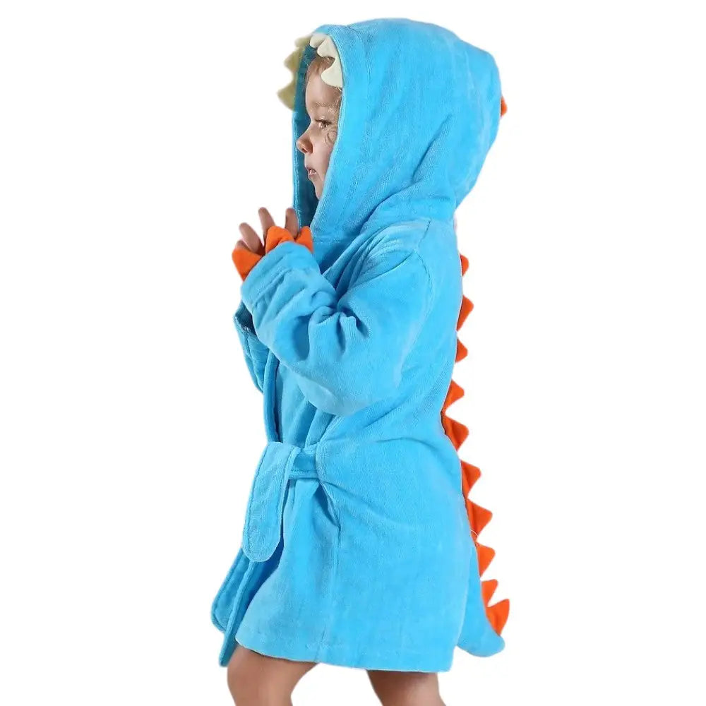 Poncho pour enfants bleu