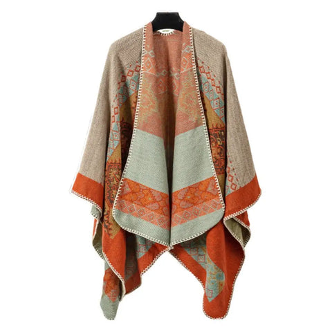 Poncho pour femme ronde