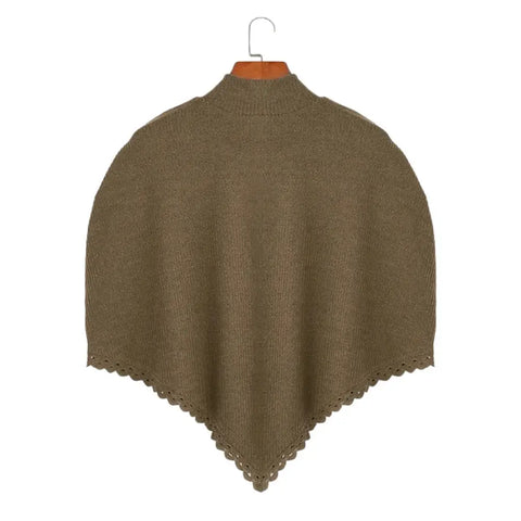 Poncho pure laine homme