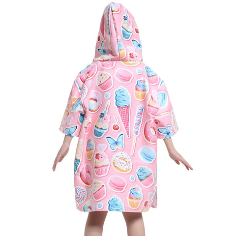 Poncho serviette de plage enfants