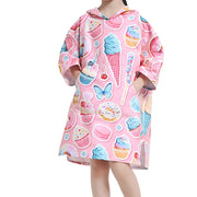 Poncho serviette de plage enfants