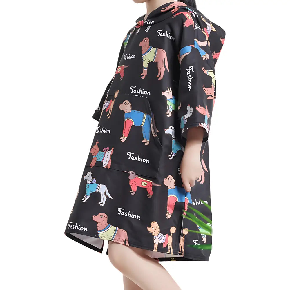 Poncho serviette de plage enfants