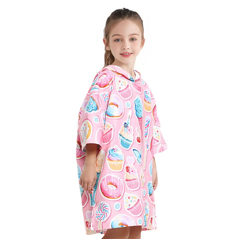 Poncho serviette de plage enfants