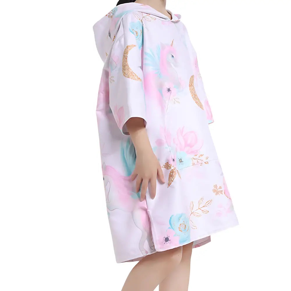 Poncho serviette de plage enfants