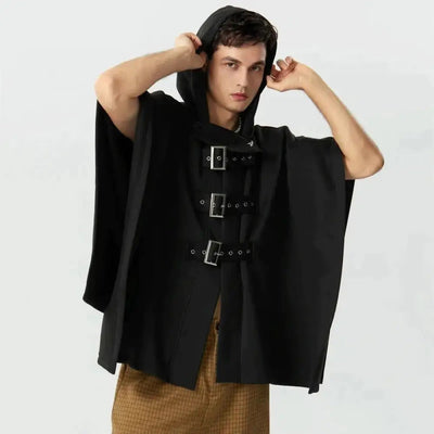 Poncho Streetwear Homme Capuche
