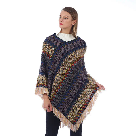 Poncho Style Hiver Femme