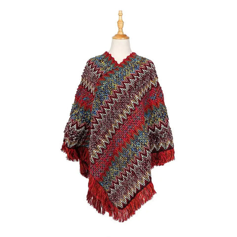 Poncho Style Hiver Femme