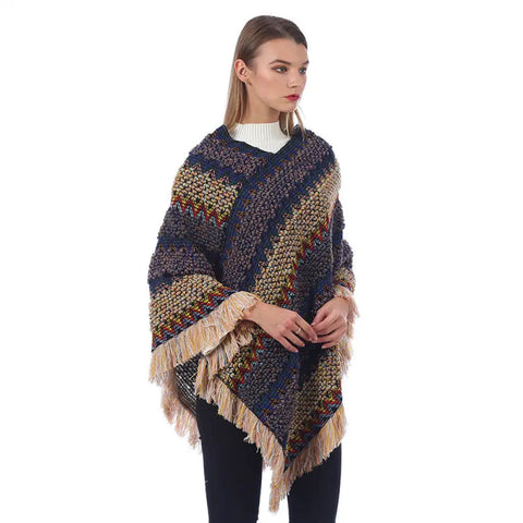 Poncho Style Hiver Femme