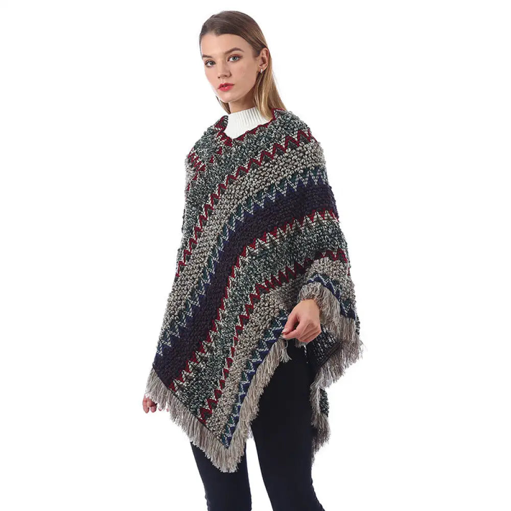 Poncho Style Hiver Femme