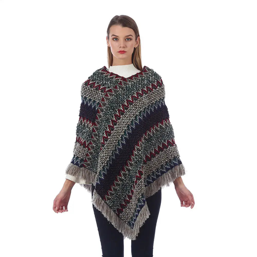 Poncho Style Hiver Femme