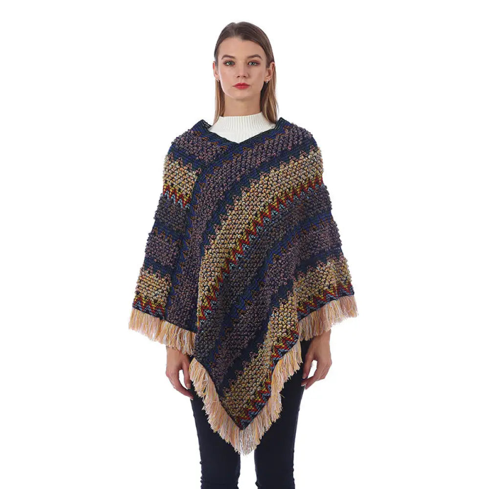 Poncho Style Hiver Femme