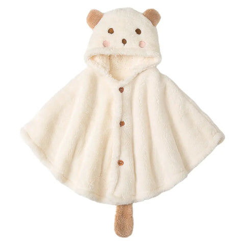 Poncho style polaire enfant