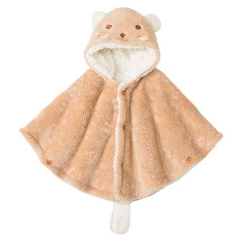 Poncho style polaire enfant