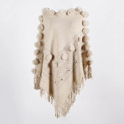Poncho Style Pompons
