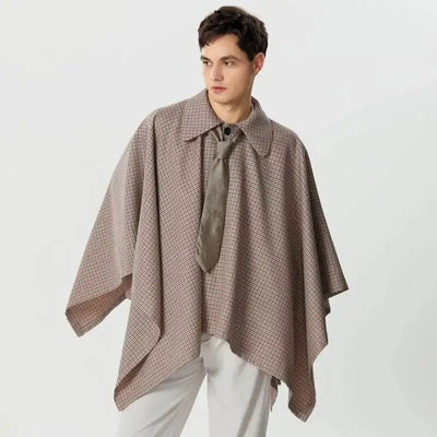 Poncho Style Trench Homme