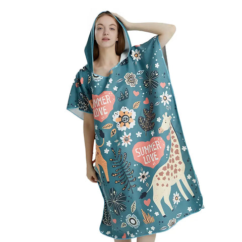 Poncho surf femme