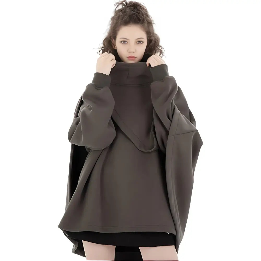 Poncho très chaud femme