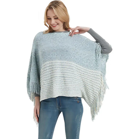 Poncho tricot facile femme