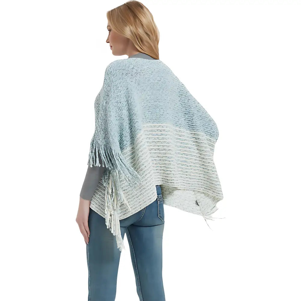 Poncho tricot facile femme