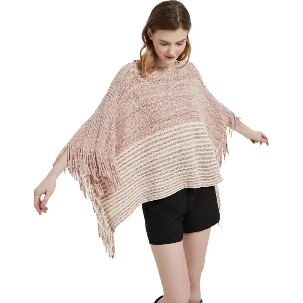 Poncho tricot facile femme