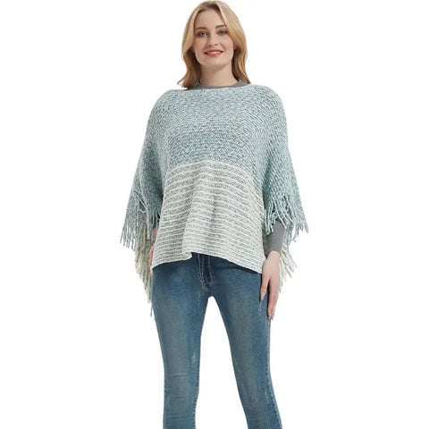 Poncho tricot facile femme