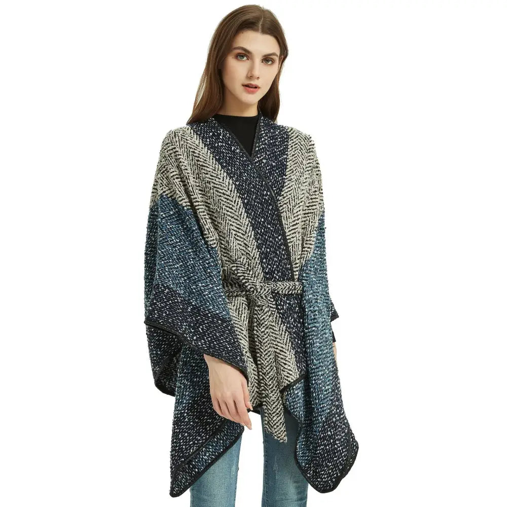 Poncho western femme