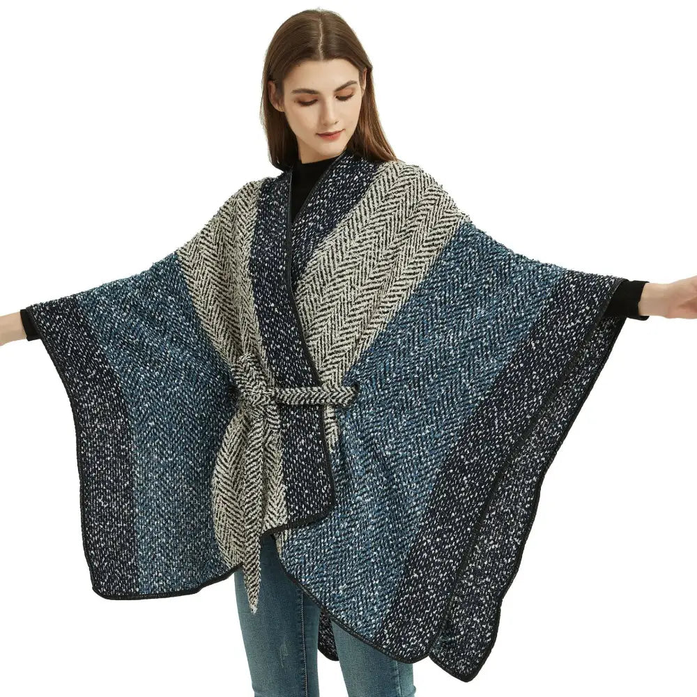 Poncho western femme