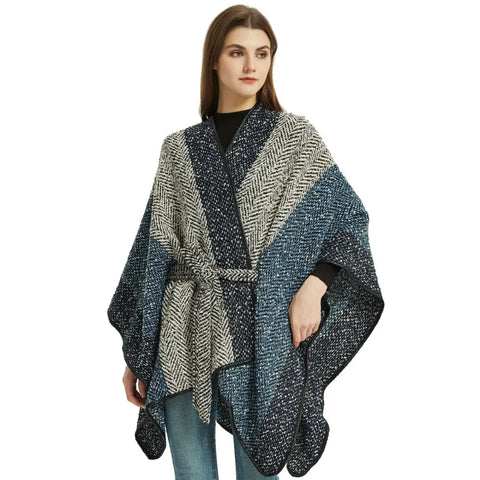 Poncho western femme