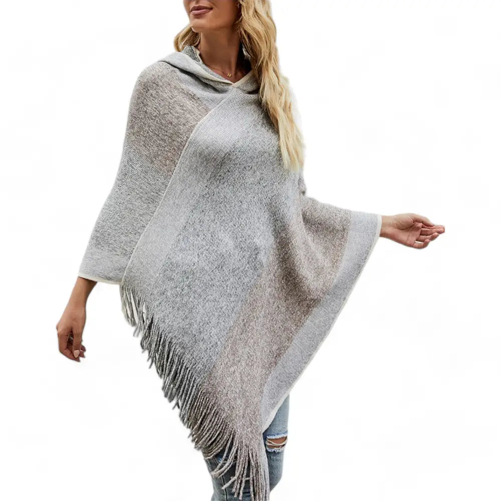 Pull femme poncho