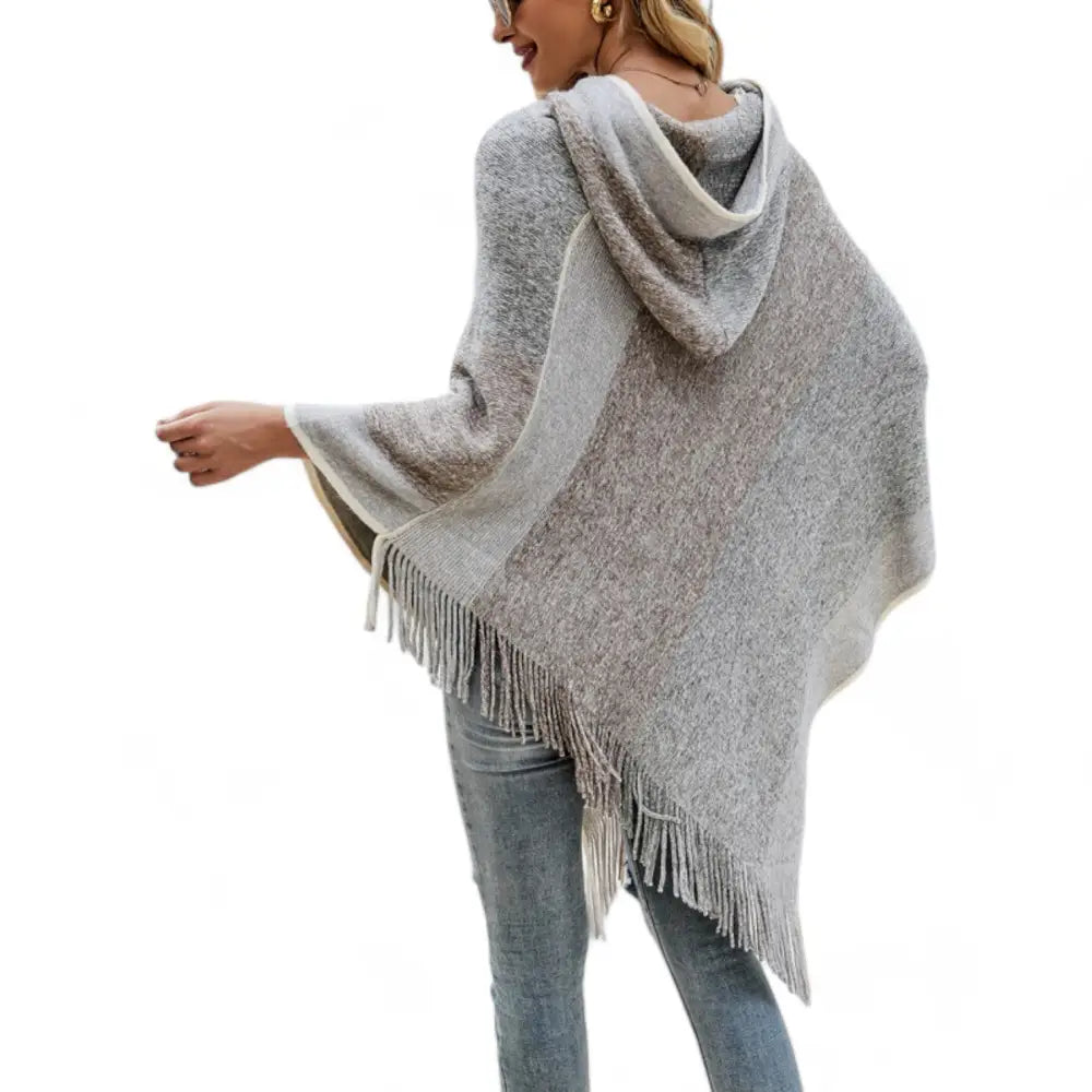 Pull femme poncho