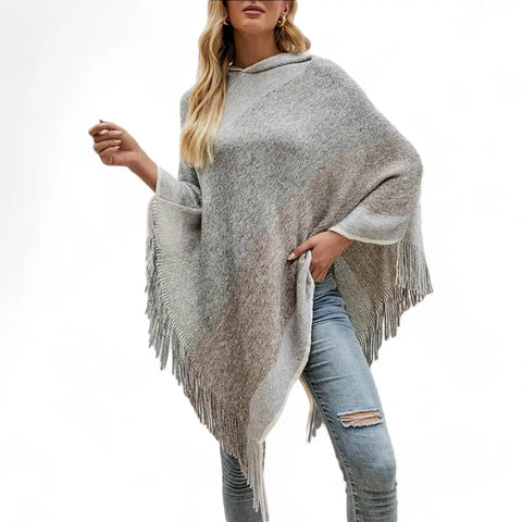 Pull femme poncho