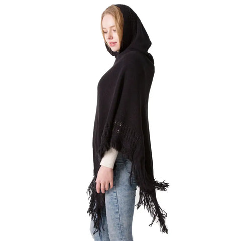 Pull poncho femme hiver