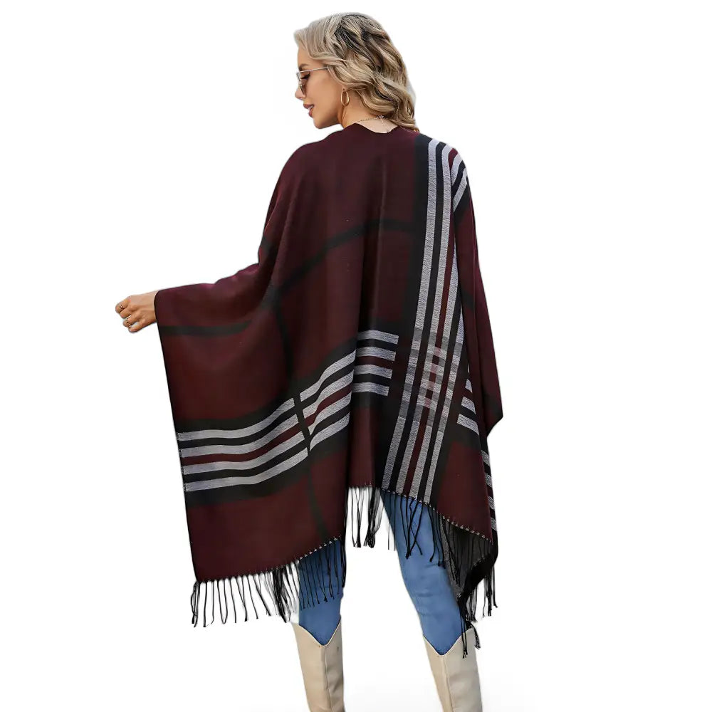 Pull poncho femme hiver stylé