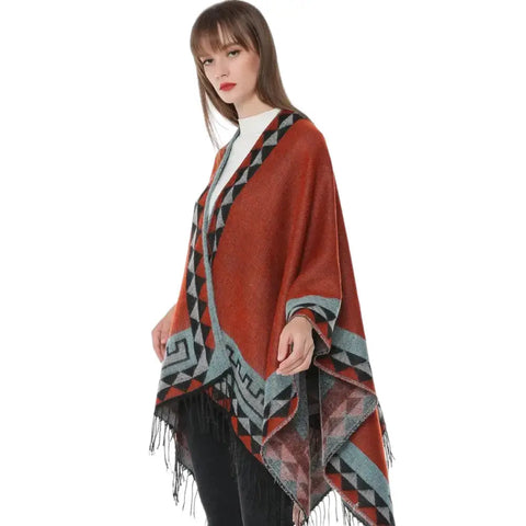 Vintage poncho femme