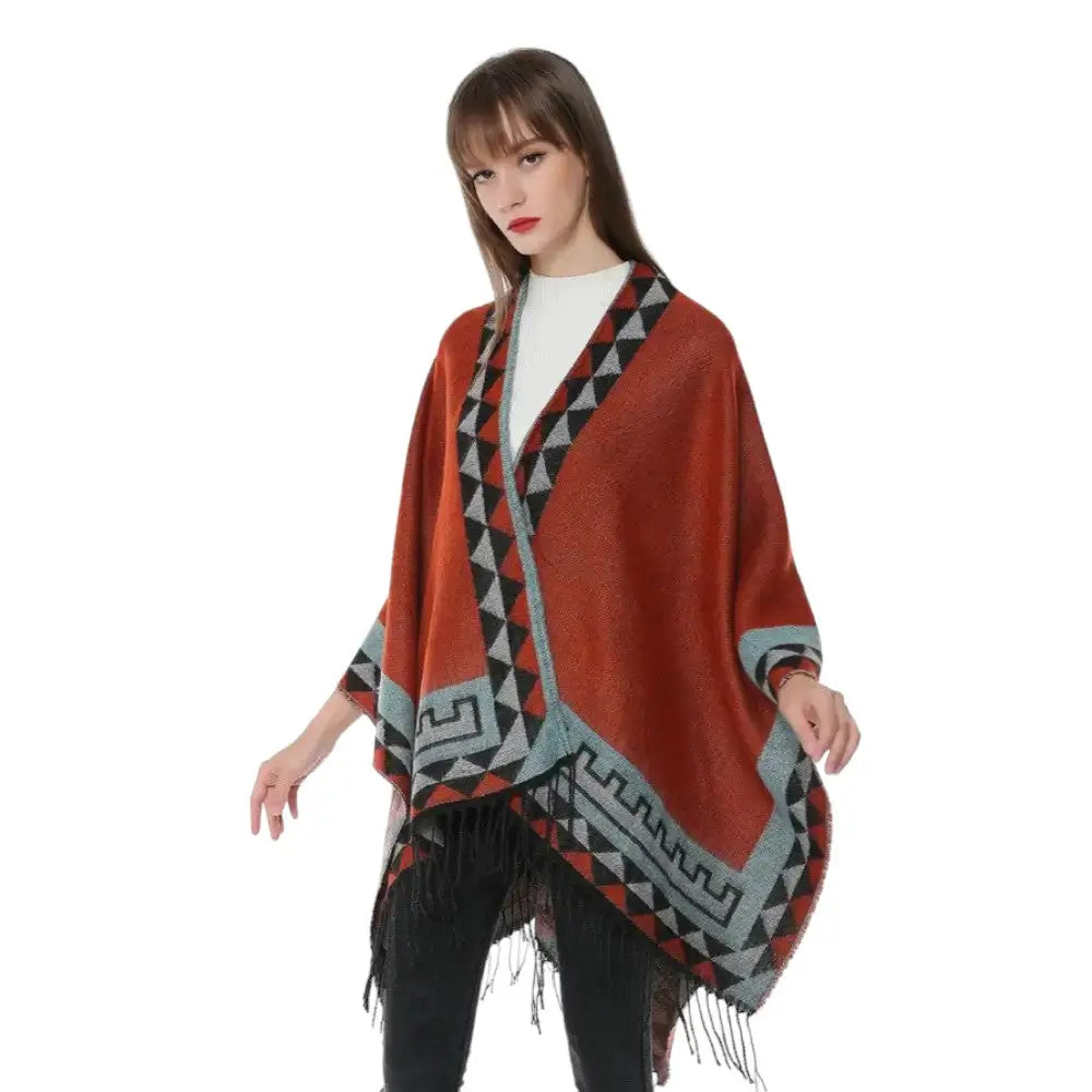 Vintage poncho femme