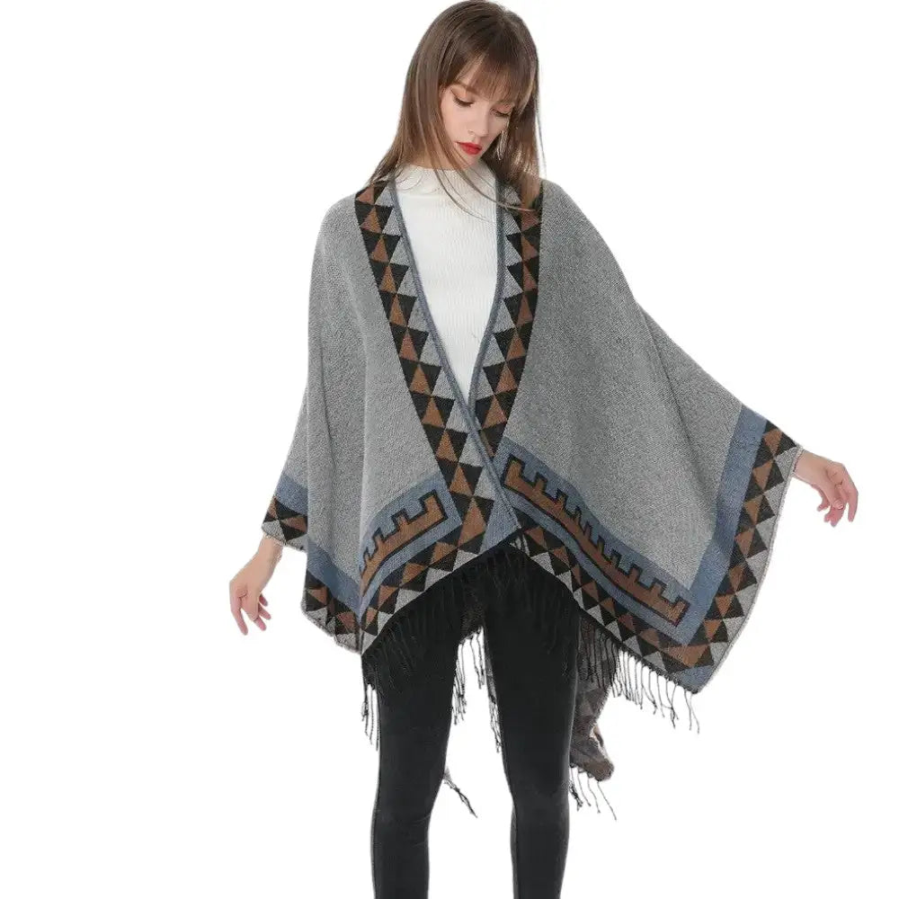 Vintage poncho femme