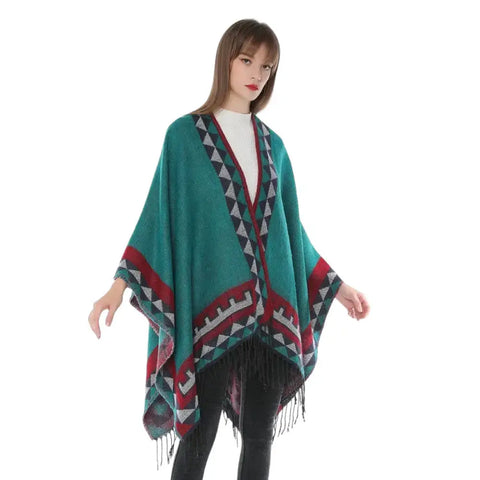 Vintage poncho femme