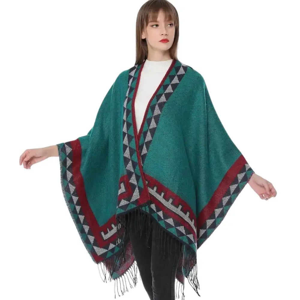 Vintage poncho femme